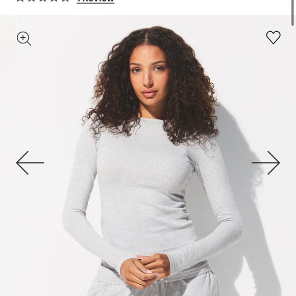 Garage Tops - Garage Light Gray Long Sleeve Top